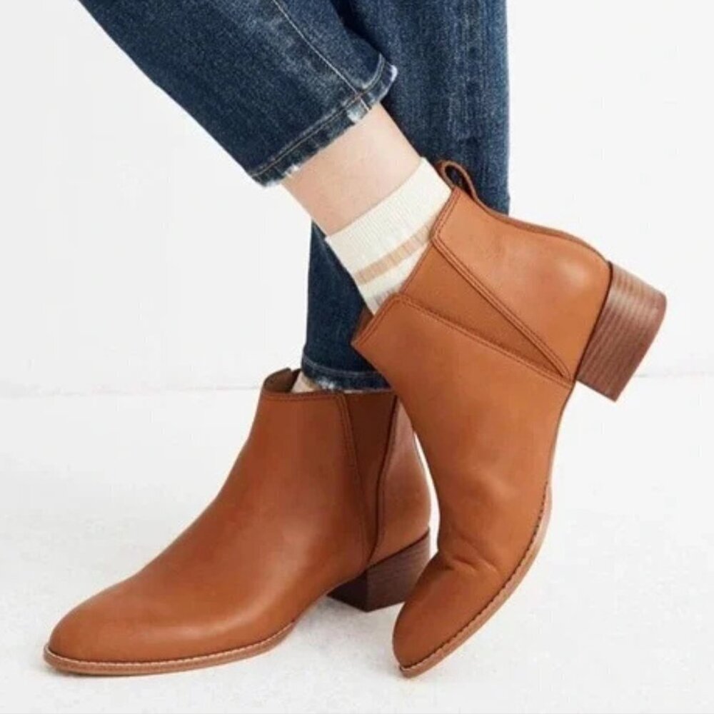 MADEWELL The Carina Boot in English Saddle Leather Size 9.5
